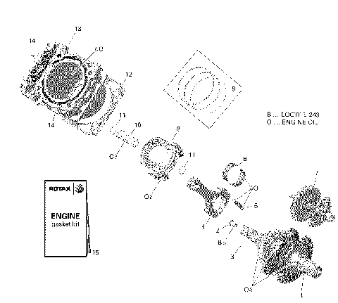 01- Crankshaft and Pistons - 450 EFI
