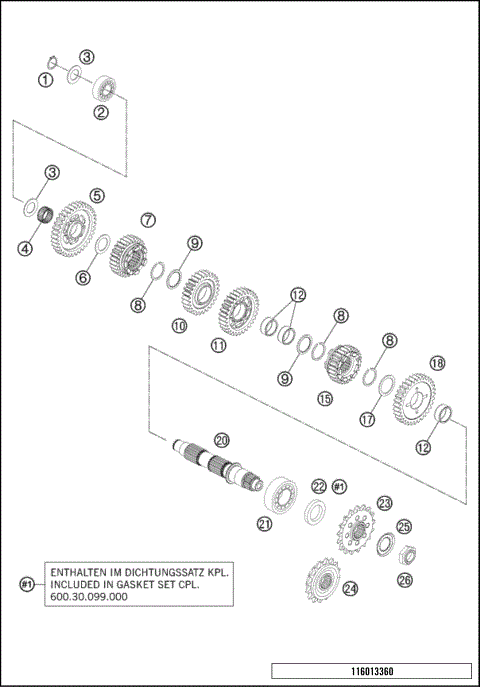 TRANSMISSION II - COUNTERSHAFT