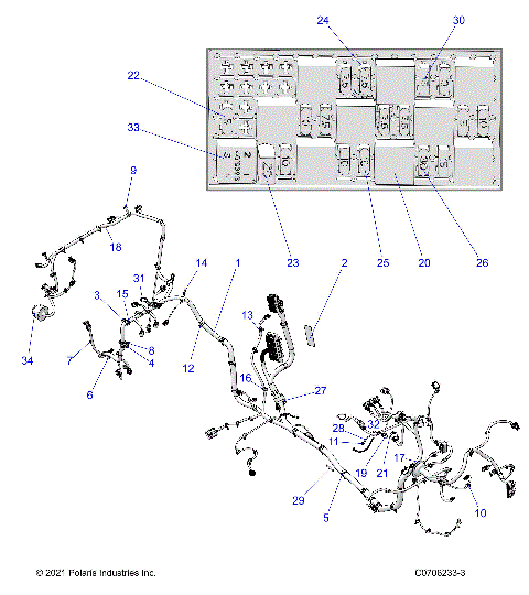 ELECTRICAL, WIRE HARNESS - Z25NEE99C4/F4/G4 (C0706233-3)