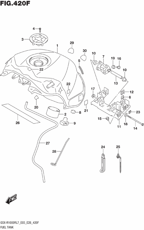 FUEL TANK (GSX-R1000RZL7 E33)