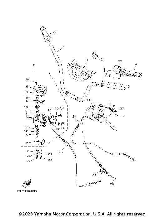 STEERING HANDLE CABLE