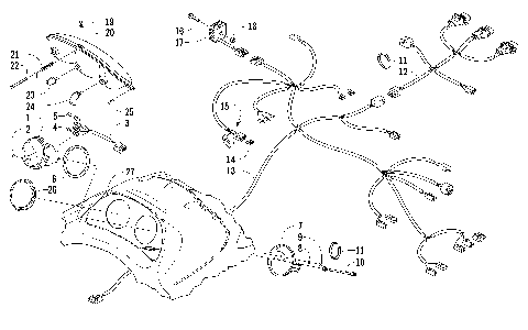 HEADLIGHT, INSTRUMENTS, AND WIRING ASSEMBLIES [86223]