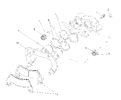 BRAKES, REAR CALIPER (BUILT 11/5/13 AND AFTER) - R14WH76AA/EAC (49RGRCALIPERRR11CREW)
