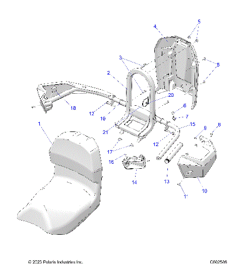 BODY, SEAT ASM., PASS. - S24FJE9FS/9FE (C602586)