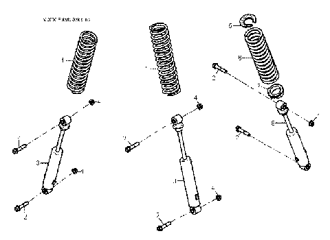 SUSPENSION - A07KA05CA/CB/CD (49ATVSUSP07PRED50)