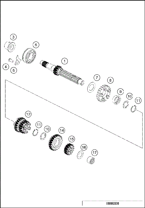 TRANSMISSION I - MAIN SHAFT