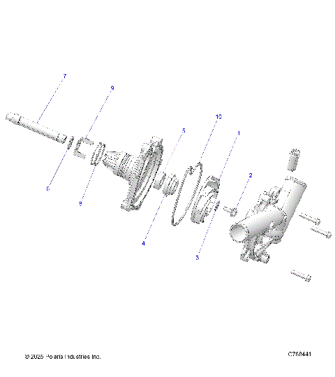 ENGINE, WATERPUMP ASSEMBLY - R25RSY99AF/BF/AK/BK/AS/BS/AL/BL/AP/BP/A9/B9 (C788441)