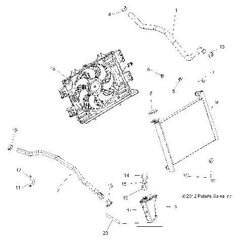 ENGINE, COOLING SYSTEM - A15SVA85HD (49ATVCOOL13850SCRAM)