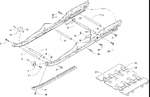 SLIDE RAIL AND TRACK ASSEMBLY [107473]