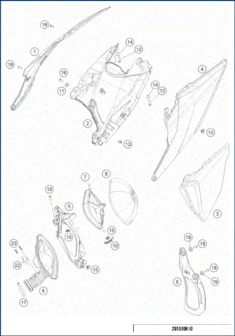 GASGAS250　部品取り GasGas MC250 (2022-2023) | REPLACEMENT PARTS - FCP Racing USA