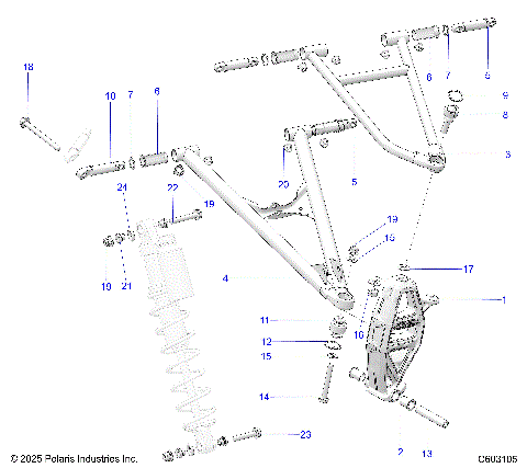 SUSPENSION, CONTROL ARMS and SPINDLE - S24TKL8RS (C603105)