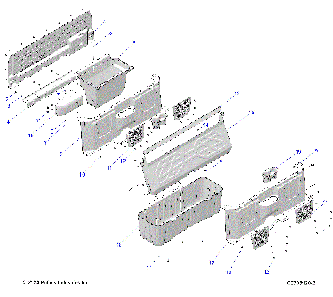 BODY, FLOOR CLOSEOFFS and BIN - R22M4E57B5 (C0705420-2)