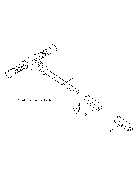 BODY, GRAB BAR, PASSENGER - Z15VFE99AT/AV/AP (49RGRGRABBAR14RZR1000)