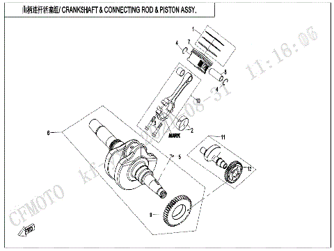 CRANKSHAFT/CONNECTING ROD/PISTON ASSY.