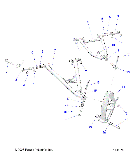 SUSPENSION, CONTROL ARMS and SPINDLE - S25FJE9FSL/9FEL (C602799)