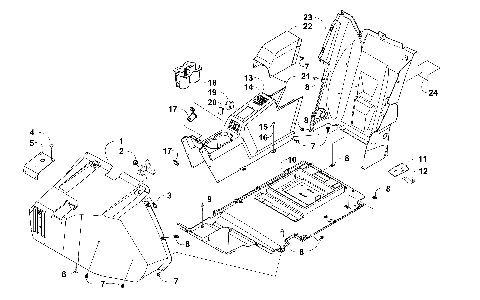 CONSOLE AND FLOOR PANEL ASSEMBLY [300132]