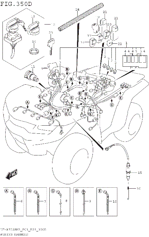 WIRING HARNESS (LT-A750XPM2 P03)