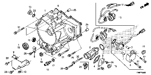 REAR CRANKCASE COVER
