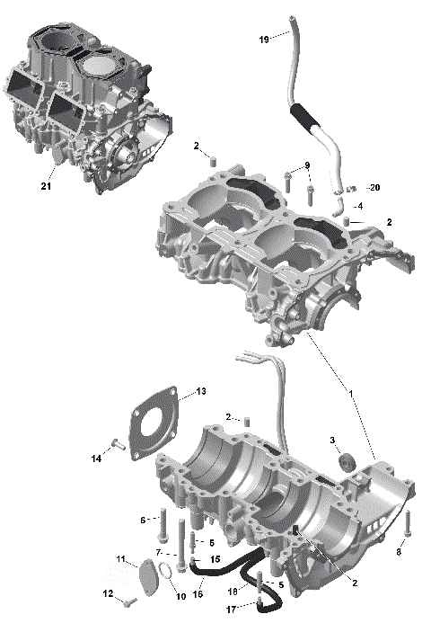 01- ROTAX - Crankcase