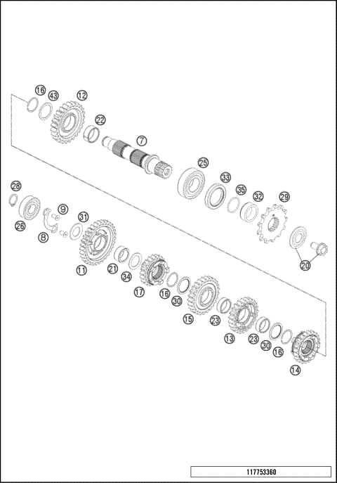 TRANSMISSION II - COUNTERSHAFT