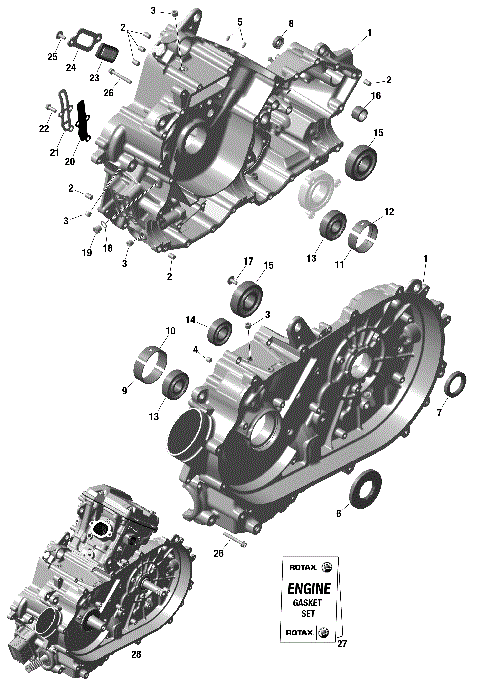 01- ROTAX - Crankcase