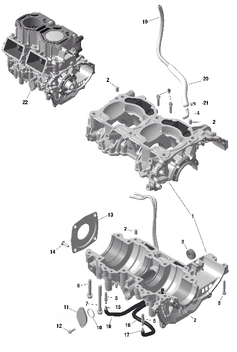 01- ROTAX - Crankcase