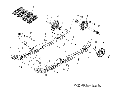 SUSPENSION, REAR and TRACK - S11BF6NS/BD6NS ALL OPTIONS (49SNOWSUSPRR11600PRO)
