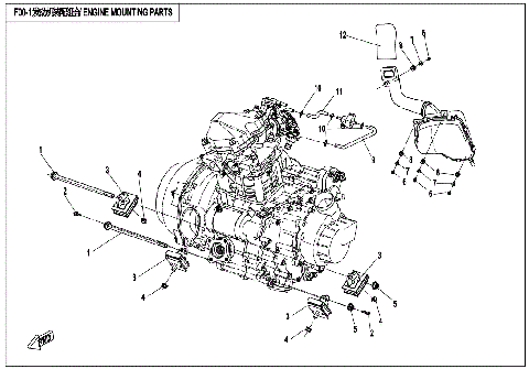 ENGINE MOUNTING PARTS
