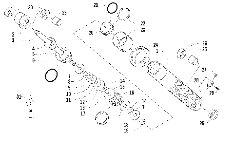 FRONT SUSPENSION SHOCK ABSORBER [82876]