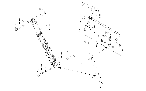 SHOCK ABSORBER AND SWAY BAR ASSEMBLY [93840]