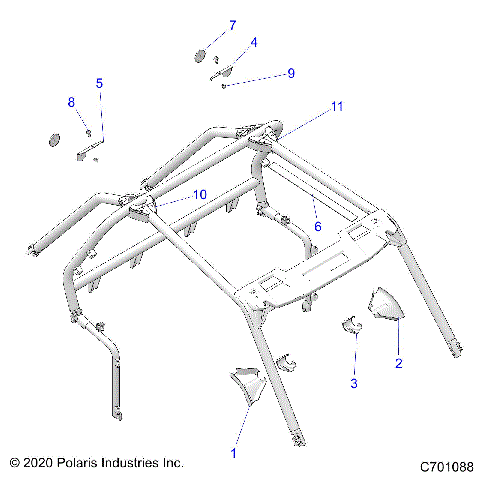 CHASSIS, CAB FRAME ACCESSORIES - Z21NAS99CG (C701088)
