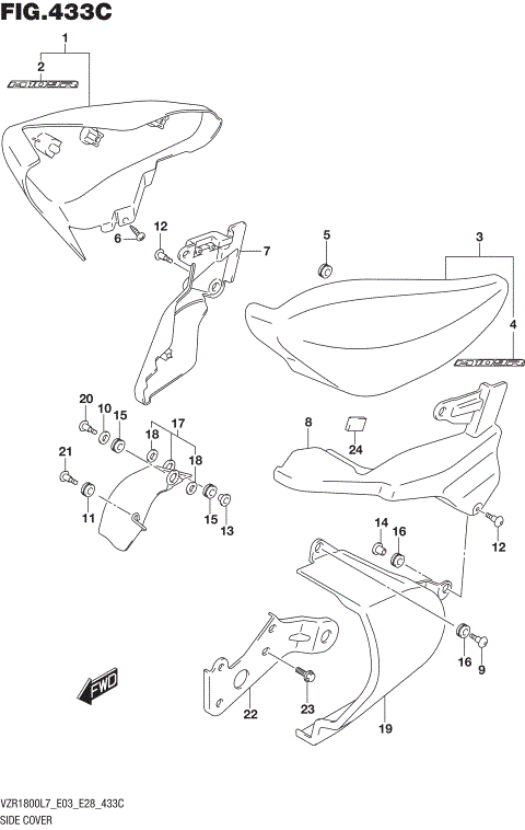 SIDE COVER (VZR1800BZL7 E28)