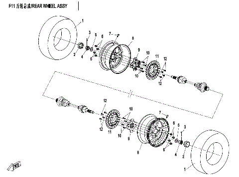 REAR WHEEL ASSY