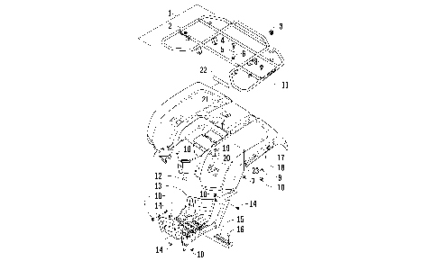 REAR RACK, BODY PANEL, AND FOOTWELL ASSEMBLIES [99748]