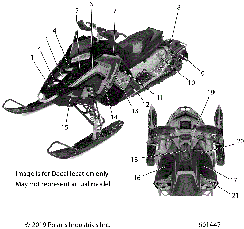 BODY, DECAL, 40th ANNIVERSARY EDITION - S20DDH8PS (601447)