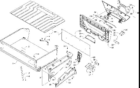 CARGO BOX AND TAILGATE ASSEMBLY [302379]
