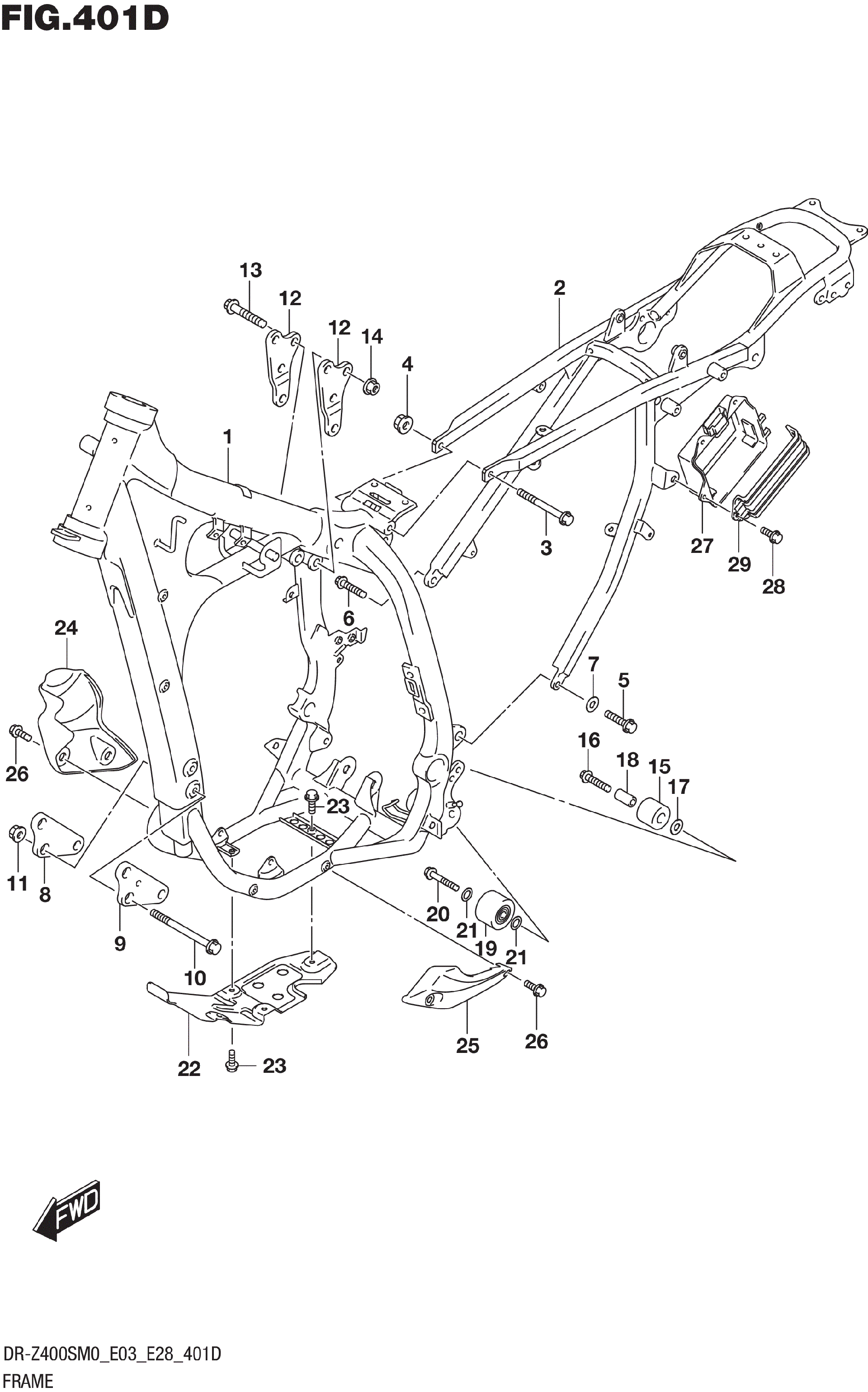 DRページ Suzuki Motorcycle 2020 OEM Parts Diagram for CRANKCASE