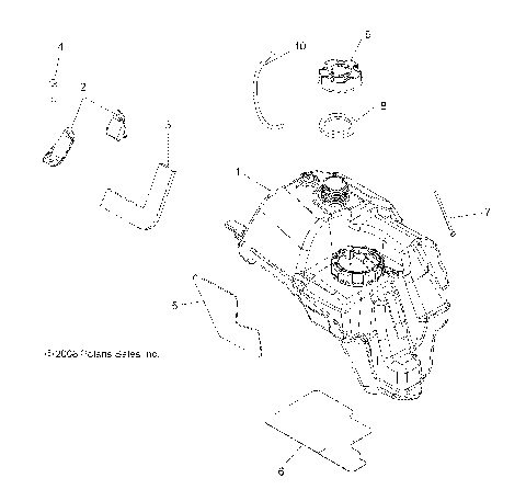 BODY, FUEL TANK ASM. - A09MH50AS/AX/AZ (49ATVFUEL09SP500)