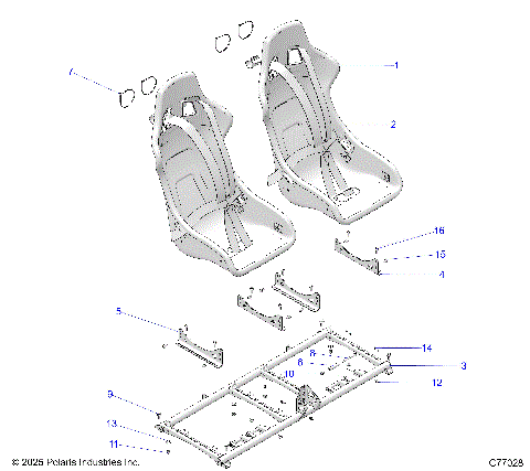 BODY, SEATS - Z25RRL2KAL (C77028)