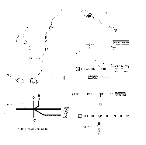 BODY, MIRRORS and HANDWARMERS - A13DN8EAL (49ATVMIRRORS11SPTRG850)