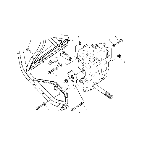 GEARCASE MOUNTING - C10CL50AA (4978707870C09)
