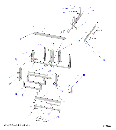 ELECTRICAL, BATTERY, MOUNTING, PT R23E3GC4BD/B9 (C731083)