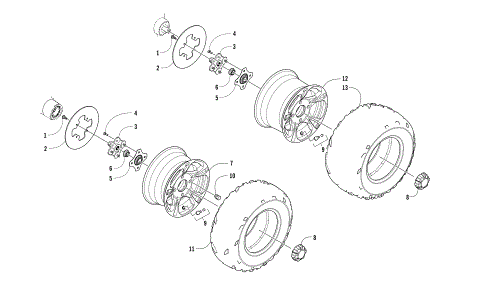 WHEEL AND TIRE ASSEMBLY