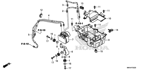 ABS MODULATOR@TRAY