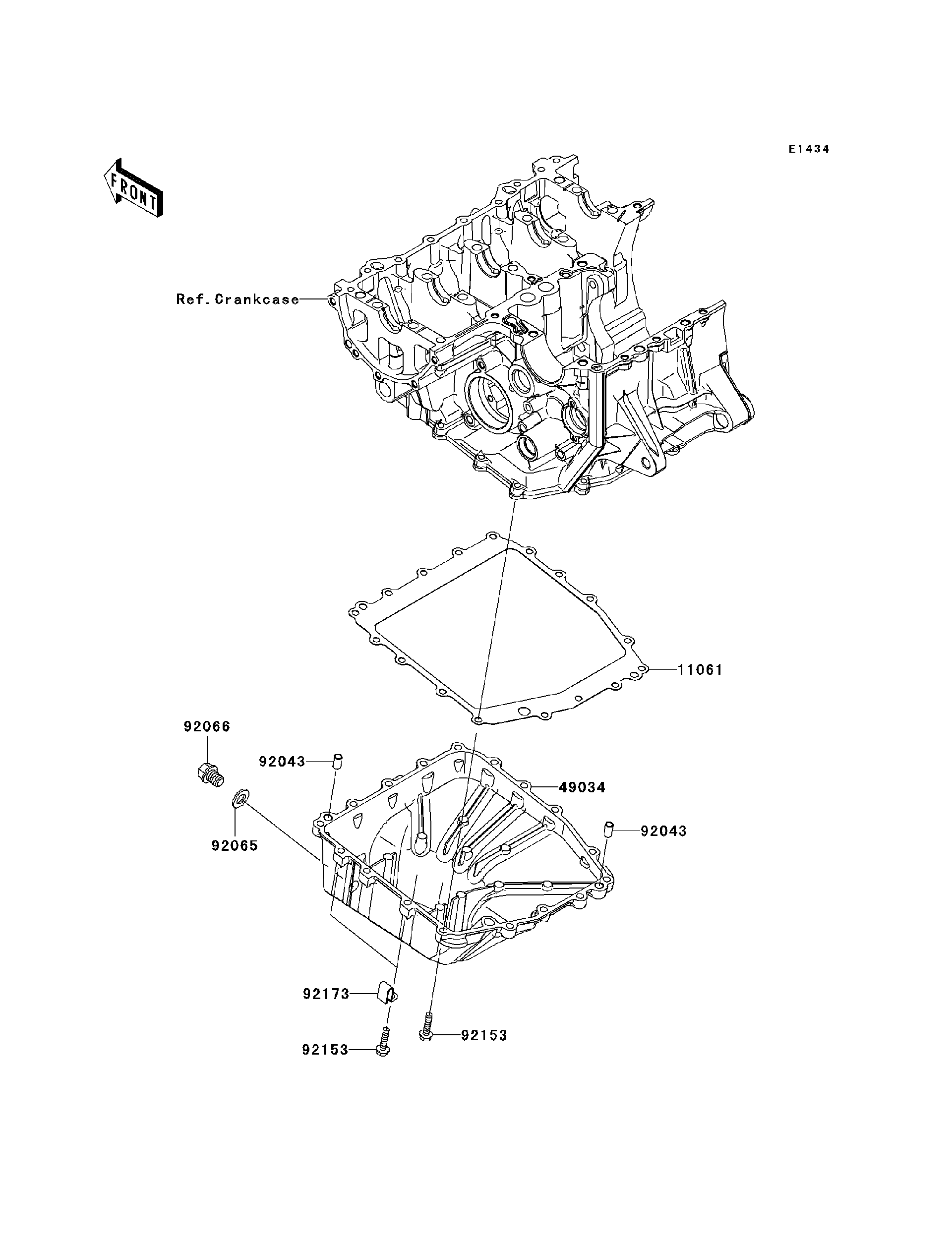 2012 Kawasaki NINJA ZX-6R Oil Pan Motorcycles Parts Finder