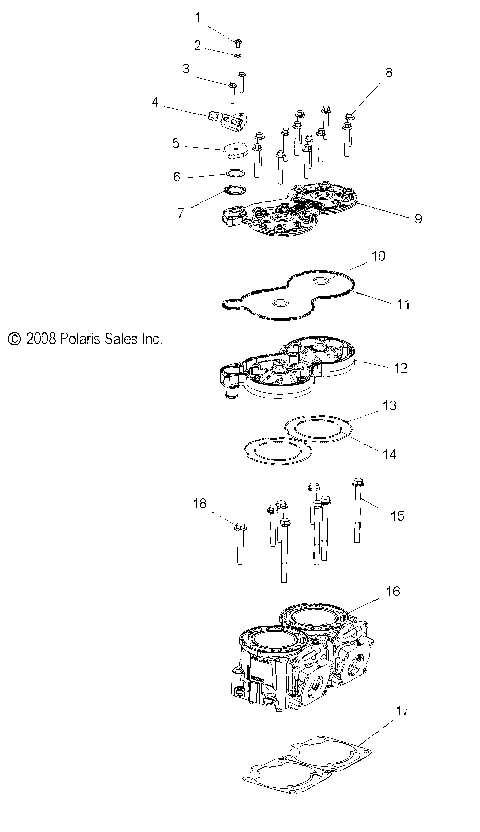 ENGINE, CYLINDER - S10MX6JSA/JEA (49SNOWCYLINDER09600RACE)