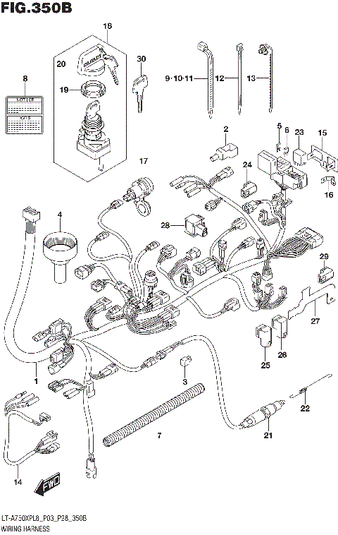 WIRING HARNESS (LT-A750XPL8 P28)
