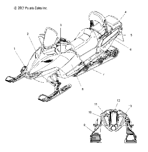 BODY, DECALS - S08PT6HS/HE (49SNOWDECAL08600TRG)