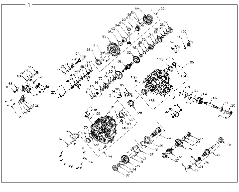 DRIVE TRAIN, MAIN GEARCASE INTERNALS - R21RRED4FA/NA/SCA (702656)