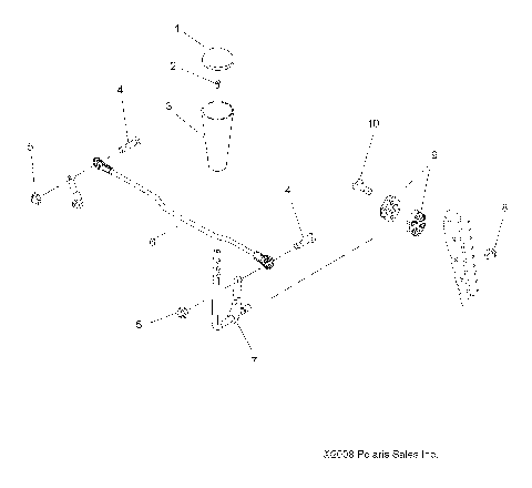 DRIVE TRAIN, GEAR SELECTOR - A09DN76AB/AL/AY (49ATVGEARSELECT09SPTRG500)